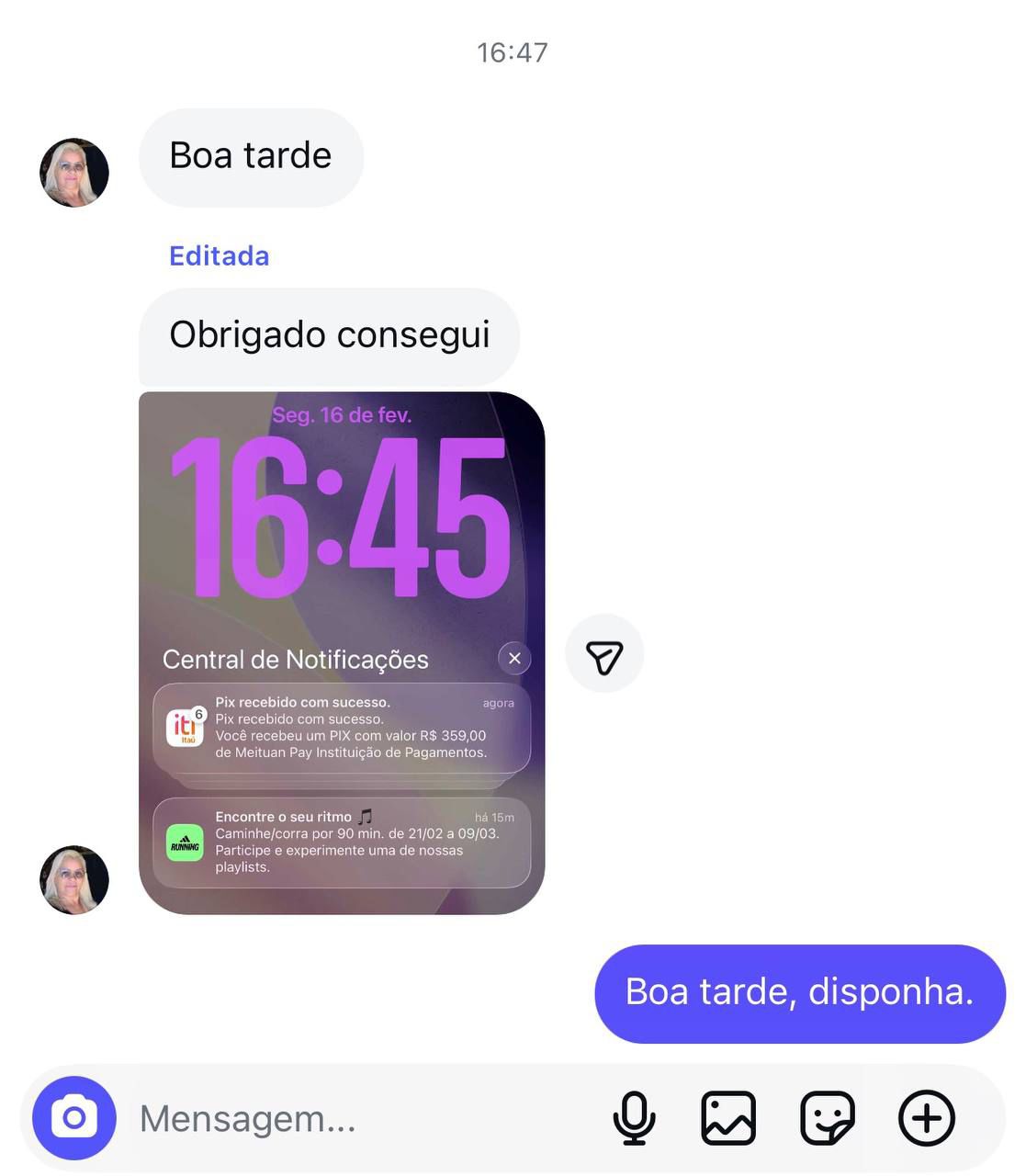 Prova de pagamento 1